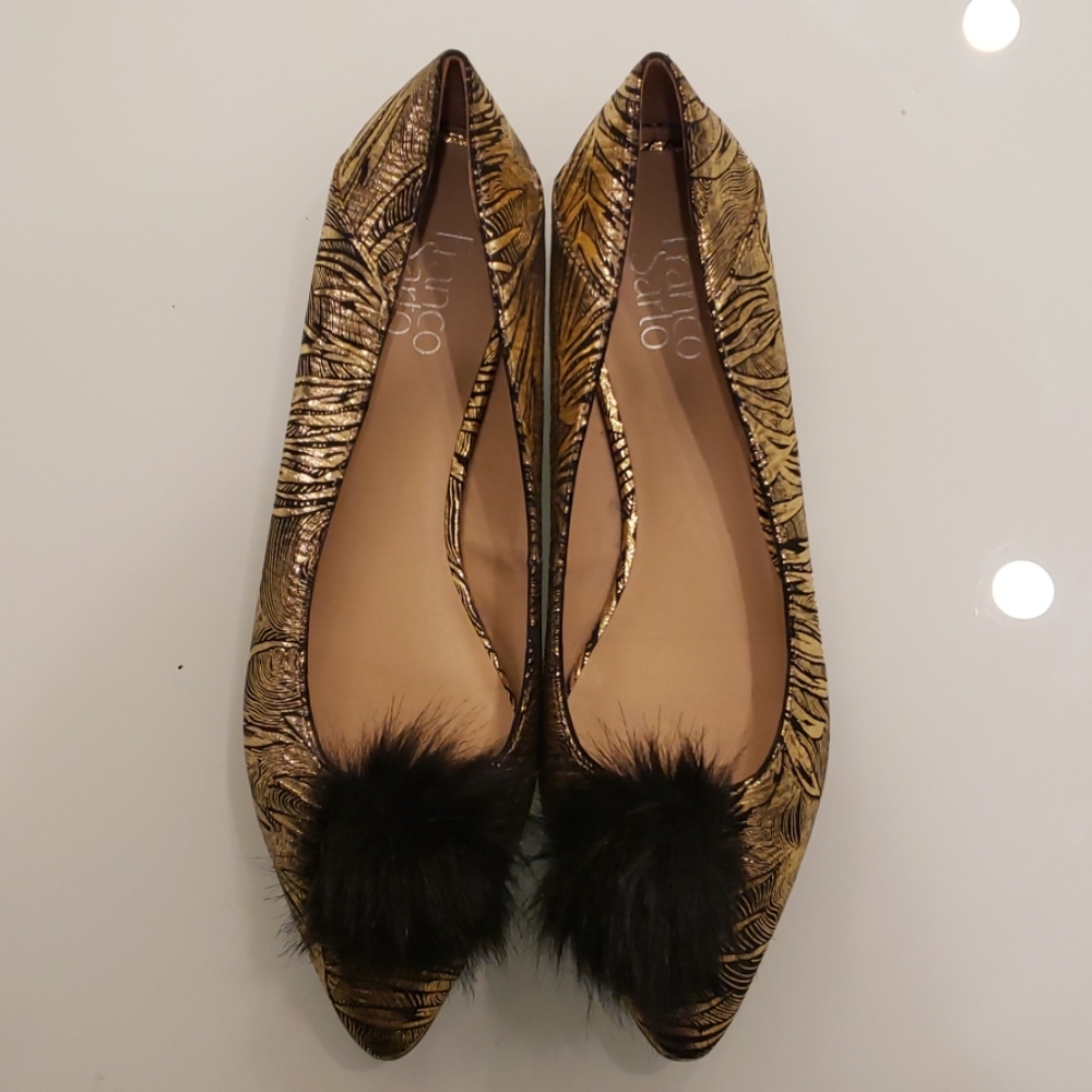 Brand New Franco Sarto Gold/Black shoe